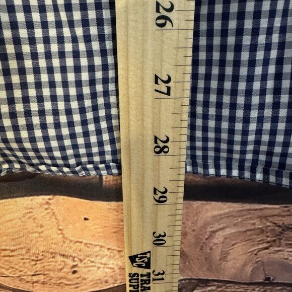 Chick-fil-A Oobe Team Style Uniform Shirt Womens M Blue Gingham Checkered Work - Picture 4 of 6